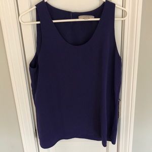 Ann Taylor LOFT purple sleeveless blouse (M)